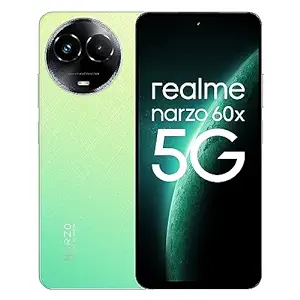 realme narzo 60X 5G (Stellar Green, 4GB, 128GB Storage) Up to 2TB External Memory | 50 MP AI Primary Camera | Segments only 33W Supervooc Charge
