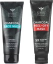 BOMBAY SHAVING COMPANY Charcoal Face Wash & Peel off Face Mask Combo for Men | Brightens Skin  (2 Items in the set)
