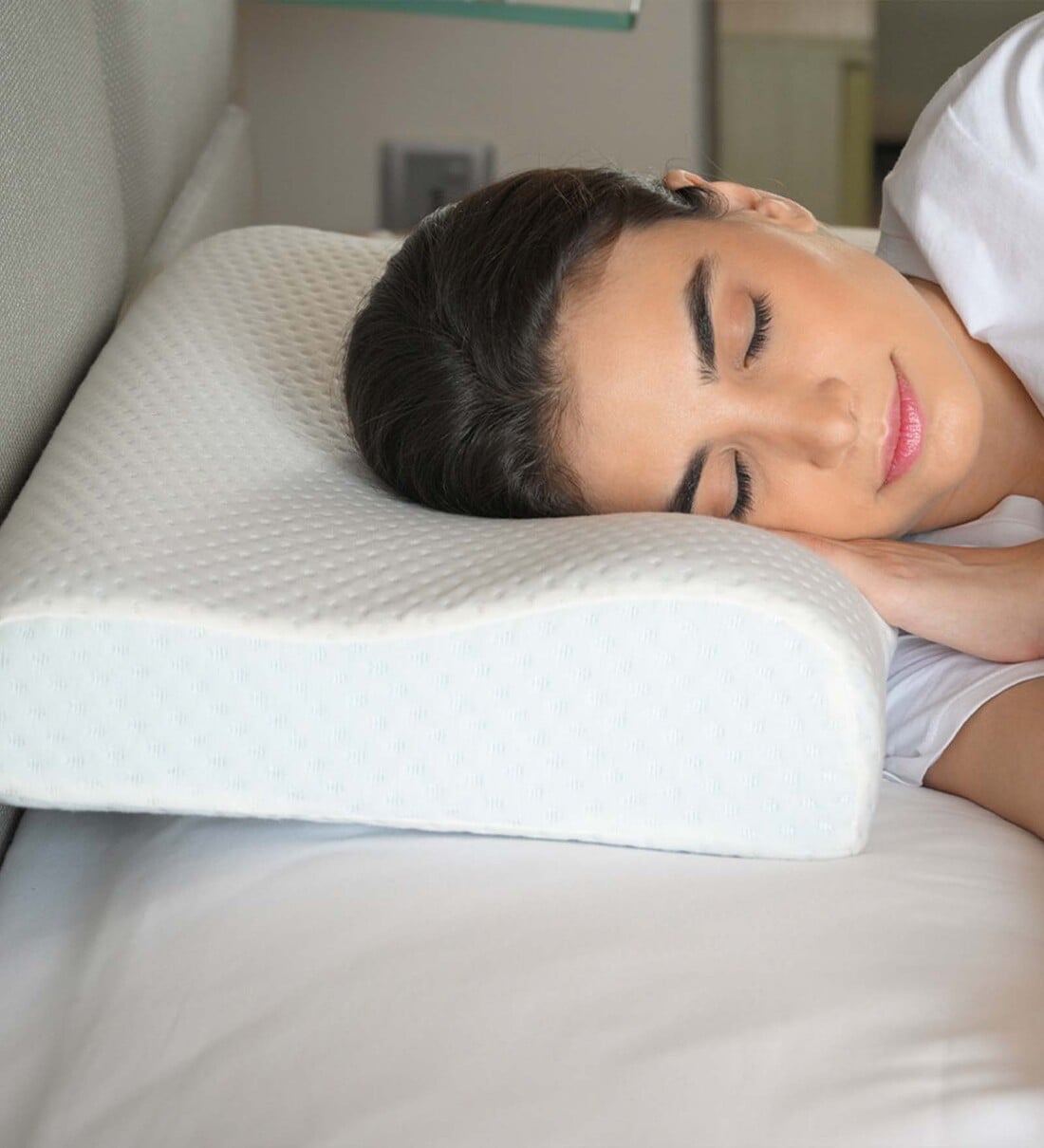 Orthopedic Cool Gel Memory Foam 21 x 14 Inch PillowShare By Sleepsia