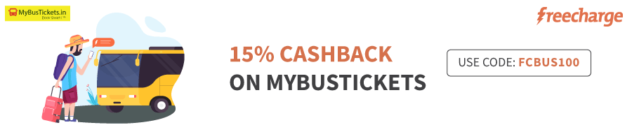 15% Cashback On MyBusTickets on Paying through Freecharge