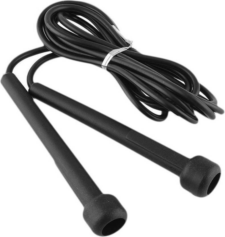 Vinto WEIGHT LOSS PROGRAM Men & Women - With thin handle Speed Skipping Rope Freestyle Skipping Rope (Black, Length: 259 cm)