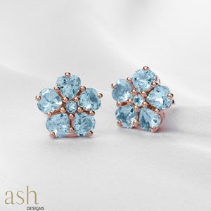 Lysa Vintage Aquamarine Earrings