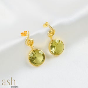 Isis Egyptian Citrine Earrings