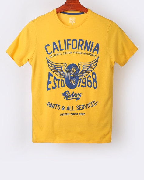 DNMX - Typographic Print Crew-Neck T-shirt