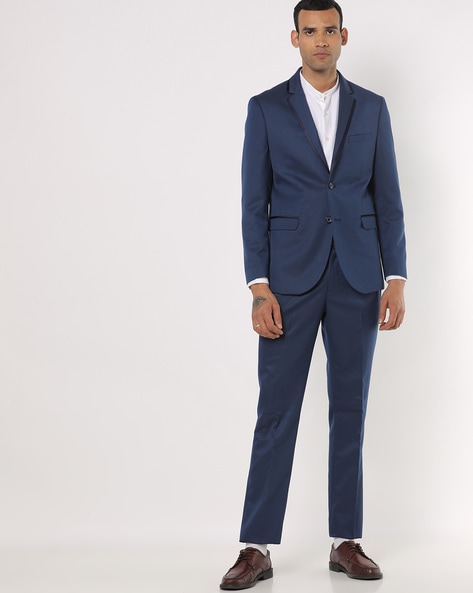 NETWORK - Textured Slim Fit 2-Piece Suit Set