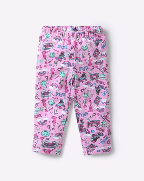 INF FRENDZ - Printed Mid-Rise Leggings