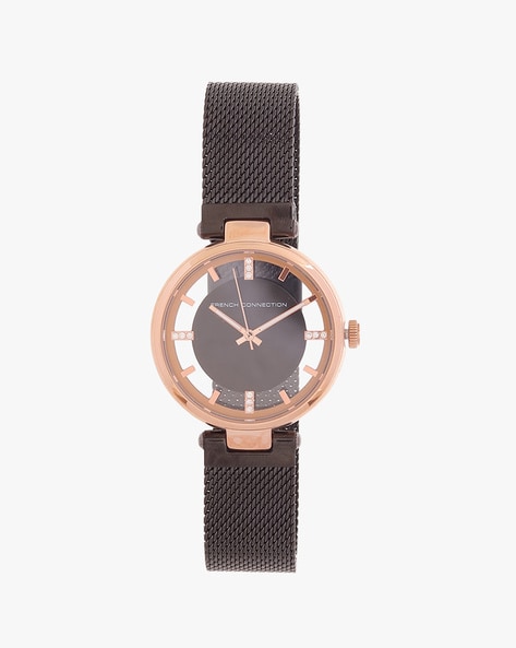 FRENCH CONNECTION - FC148BRGM Analogue Watch with Mesh Strap