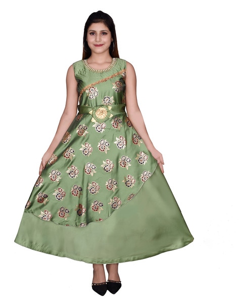 HIGH FAME - Floral Print Gown Dress