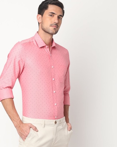 NETPLAY - Printed Slim Fit Shirt with Patch Pocket
