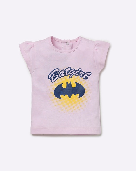 MOM'S LOVE - Batgirl Print Crew-Neck T-shirt