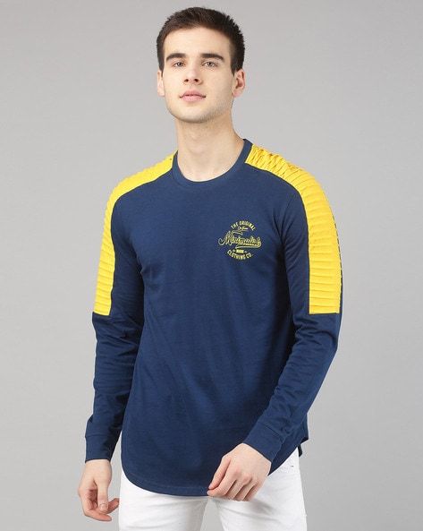 MINIMALIST CLOTHING - Crew-Neck T-shirt with Racer Panels