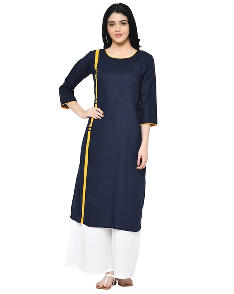 WEDANI - Round Neck Straight Kurta