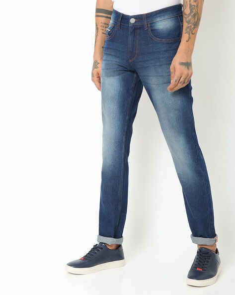 JOHN PLAYERS JEANS - Heavily-Washed Skinny Fit Jeans