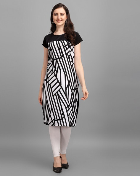 WEDANI - Printed Crepe Straight Kurta