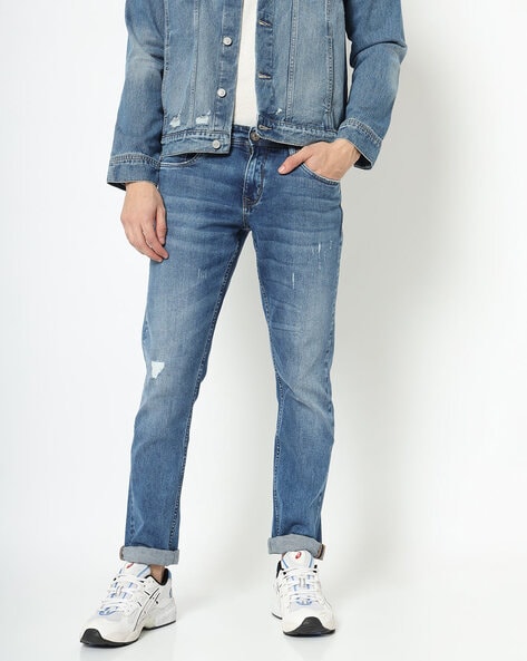 LEE COOPER - Distressed Slim Jeans