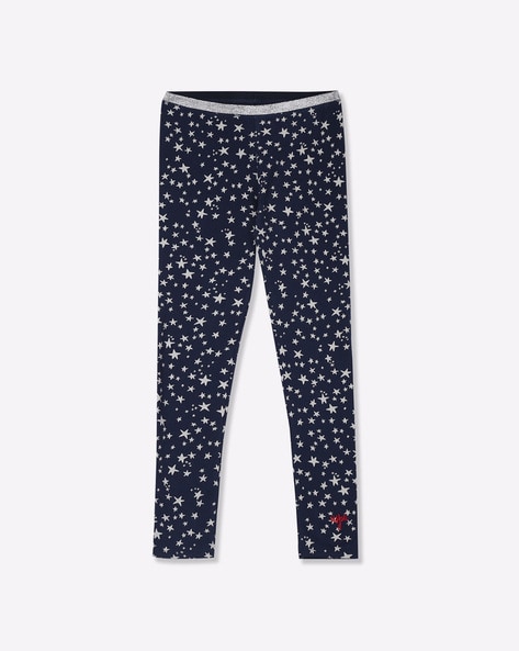 U.S. POLO ASSN. - Graphic Print Leggings with Contrast Waist