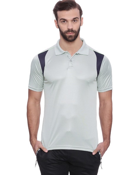 CAMPUS SUTRA - Colourblock Polo T-shirt