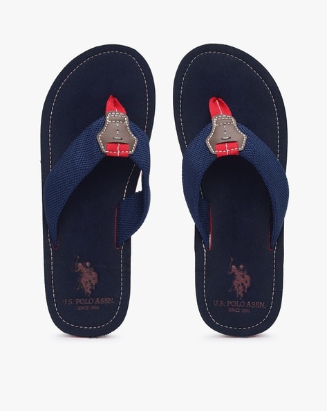 U.S. POLO ASSN. - Textured Thong-Strap Sandals