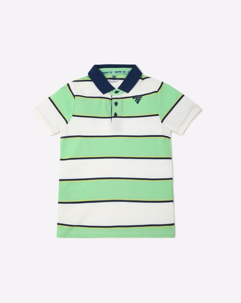 KB TEAM SPIRIT - Colourblock Striped Polo T-shirt