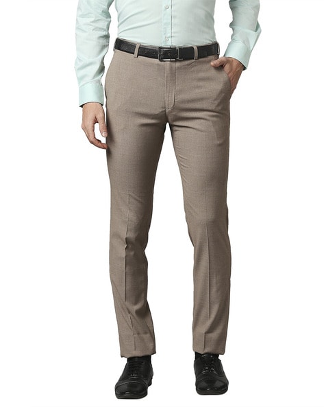 RAYMOND - Solid Slim Fit Trousers