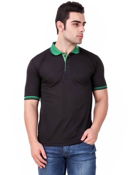 FIDATO - Polo T-shirt with Ribbed Hems