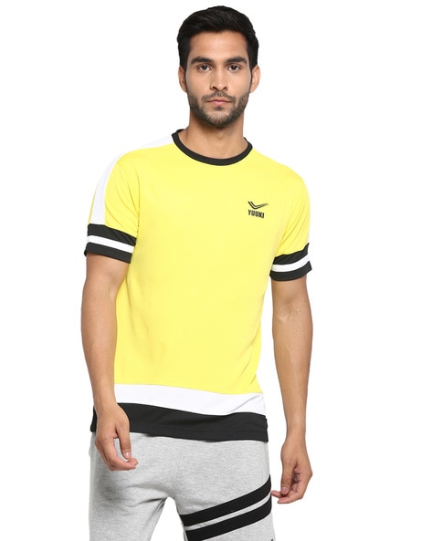 YUUKI - Colourblock Short Sleeves T-shirt