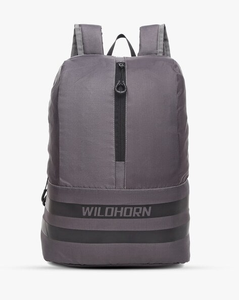 WILDHORN - Brand Print Backpack with Compression Straps