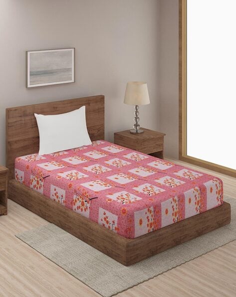 FIDATO - Floral Print Single Bedsheet