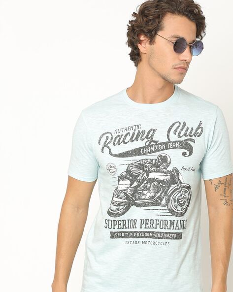 DNMX - Graphic Print Crew-Neck T-shirt