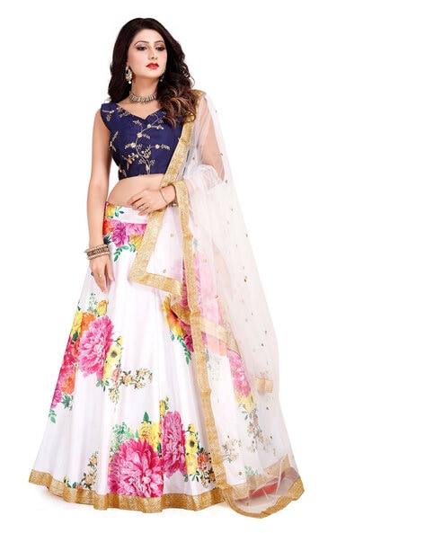 WARTHY ENT - Floral Printed Lehenga Choli & Dupatta