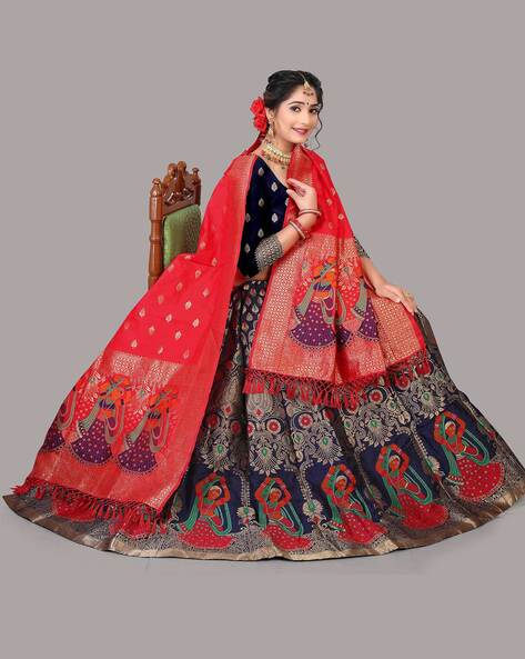 WARTHY ENT - Indian Lehenga Choli & Dupatta