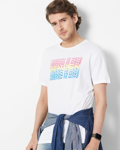 DENIZEN FROM LEVIS - Typographic Print Crew-Neck T-shirt