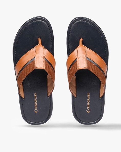 CHRISTOFANO - Thong-Strap Flat Sandals