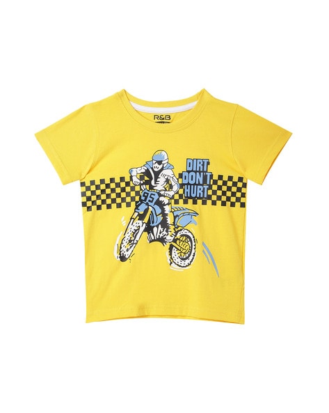 R&B - Graphic Print Round-Neck T-shirt