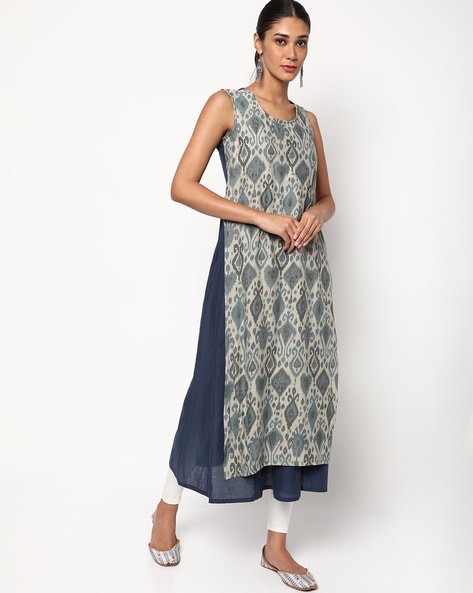 AVAASA MIX N' MATCH - Printed Layered Flared Kurta