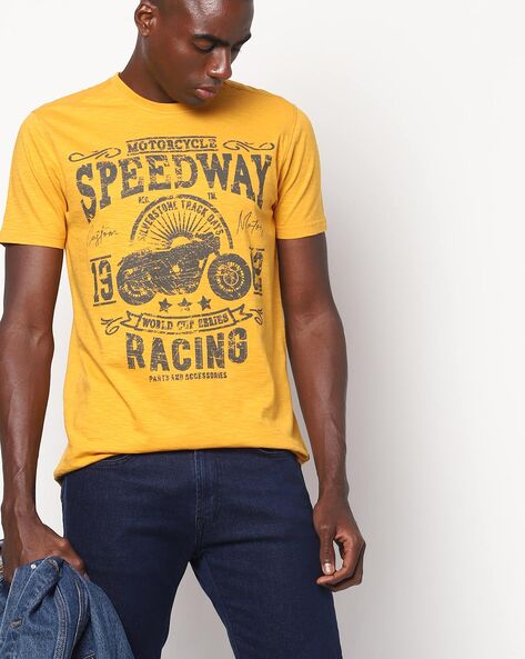 DNMX - Typographic Print Crew-Neck T-shirt