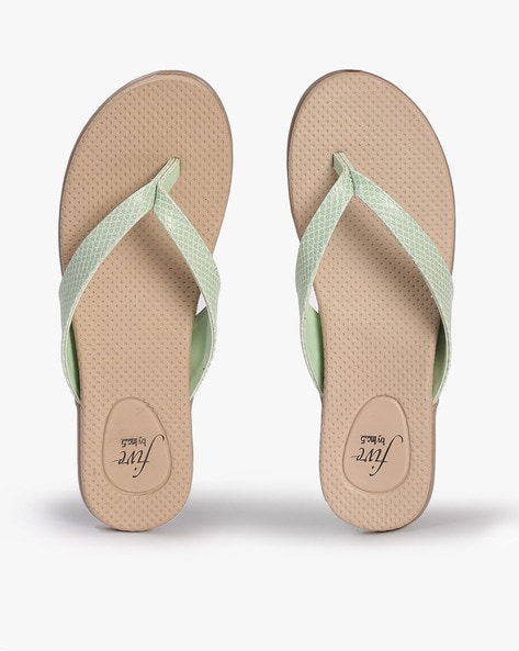 FIVE BY INC.5 - Thong-Strap Slip-On Flat Sandals
