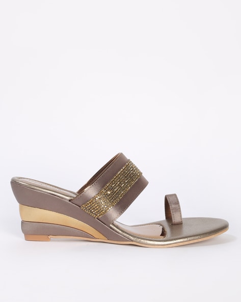 CATWALK - Embellished Toe-Ring Wedges