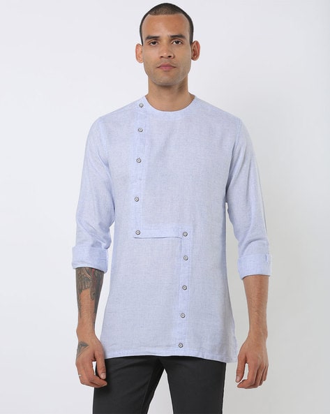 THE INDIAN GARAGE CO - Checked Slim Fit Shirt Kurta