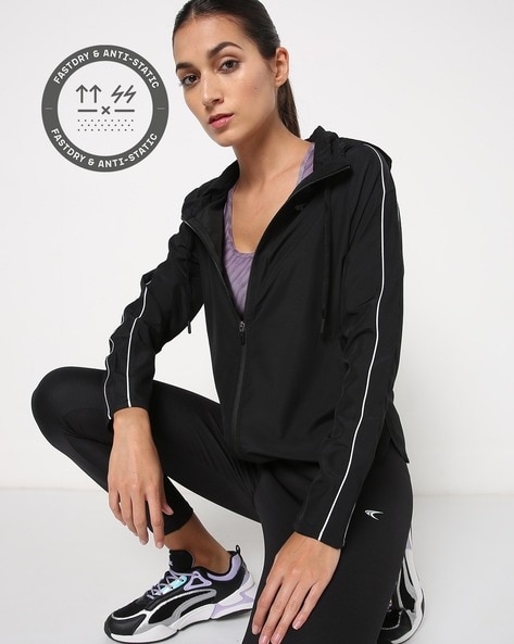 PERFORMAX - Zip-Front Hooded Jacket with Insert Pockets