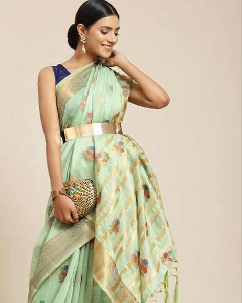HAVIDA SAREES - Embellished Traditional Saree With Blouse Piece