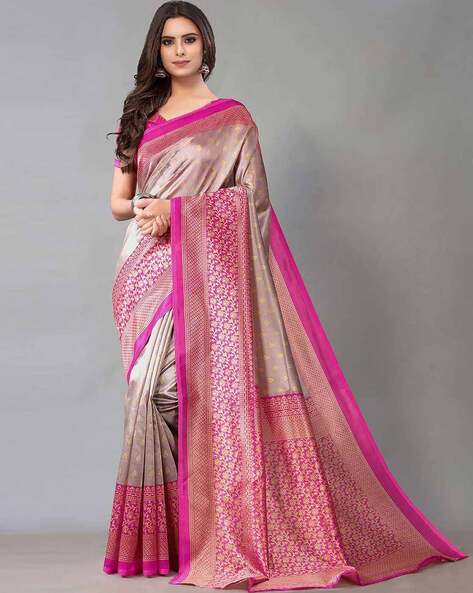 GORGONE - Mysore Silk Ethnic Motifs Saree