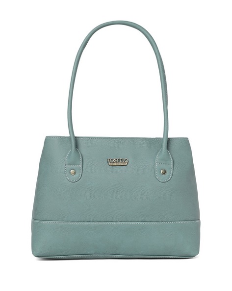 FOSTELO - Shoulder Handbag with Metal Logo Accent