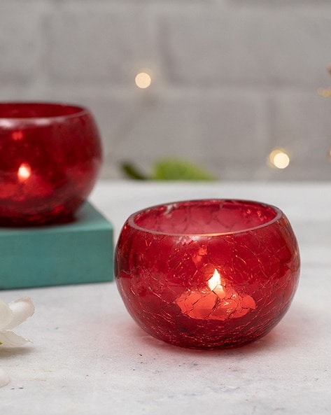 HOMESAKE - Set of 2 Moroccan Star Mosaic Candle Holder