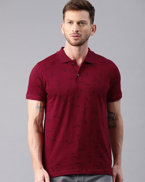 KRYPTIC - Block Print Regular Fit Polo T-shirt