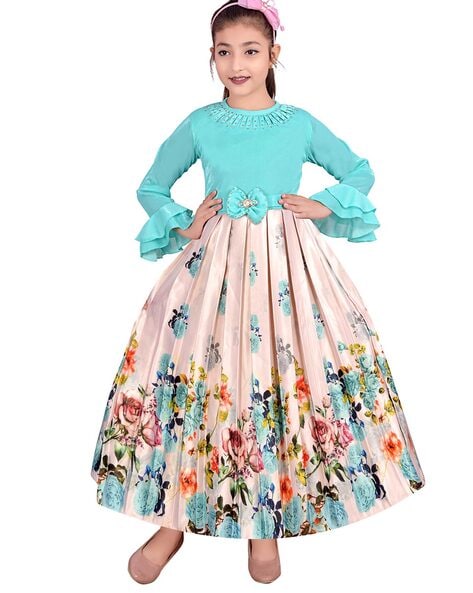 ARSHIA FASHIONS - Floral Print Gown Dress