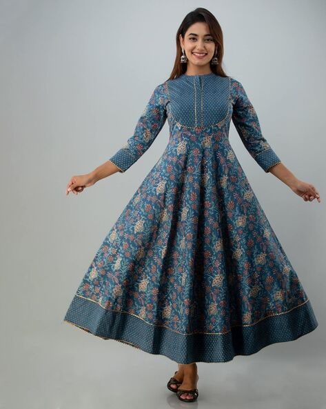 GLAM ROOTS - Indian Fit And Flare  Dress