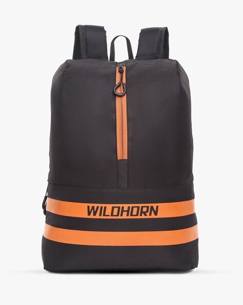 WILDHORN - Brand Print Backpack with Compression Straps