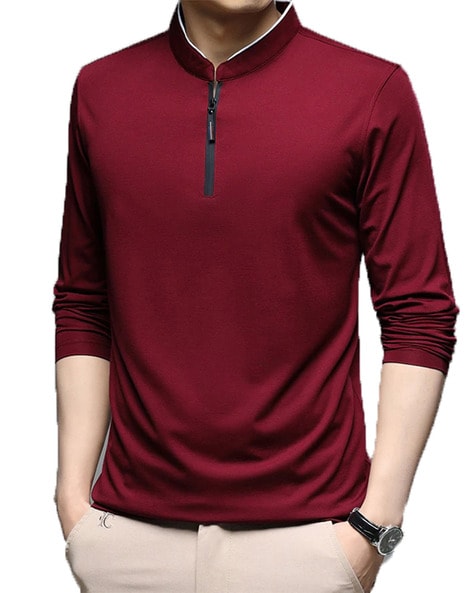 CLAFOUTIS - Regular Fit Henley T-shirt