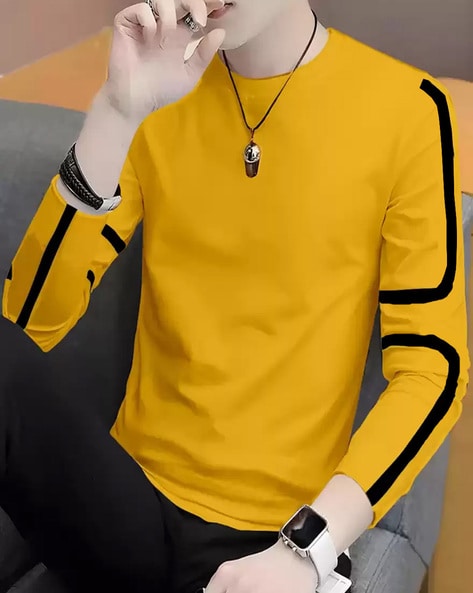 CLAFOUTIS - Slim Fit Crew-Neck T-shirt with Contrast Taping